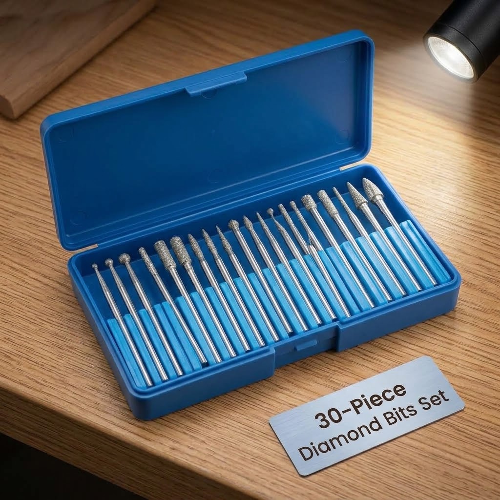 30-Piece Diamond Bits Set