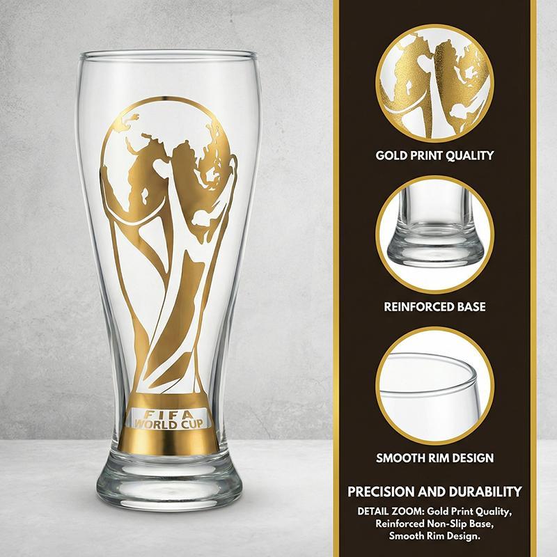 FIFA World Cup 2026™ Gold Trophy Beer Glass