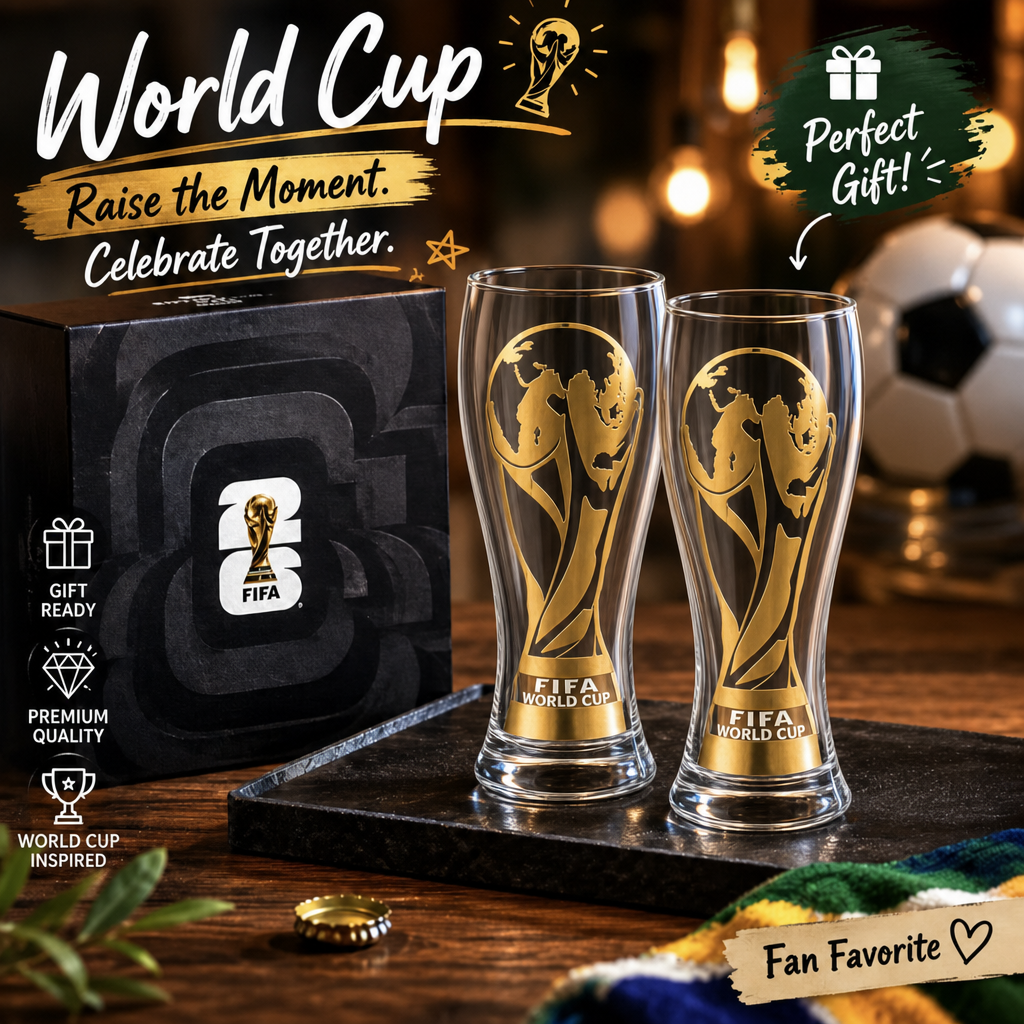 FIFA World Cup 2026™ Gold Trophy Beer Glass